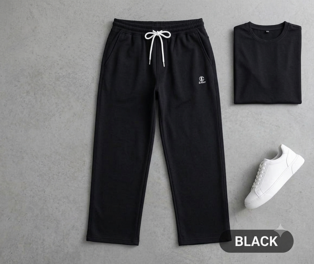 Men's Loose Fit Baggy Pajama - White Black (Available in 4 Colors)