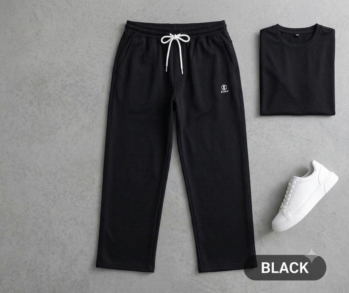 Men's Loose Fit Baggy Pajama - White Black (Available in 4 Colors)