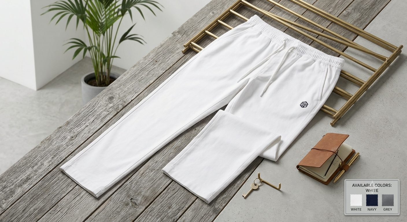 Men's Loose Fit Baggy Pajama - White (Available in 4 Colors)