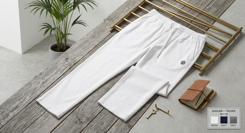 Men's Loose Fit Baggy Pajama - White (Available in 4 Colors)