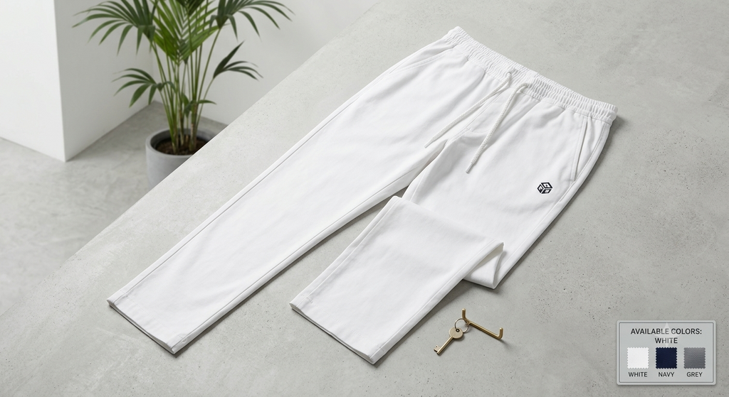 Men's Loose Fit Baggy Pajama - White (Available in 4 Colors)