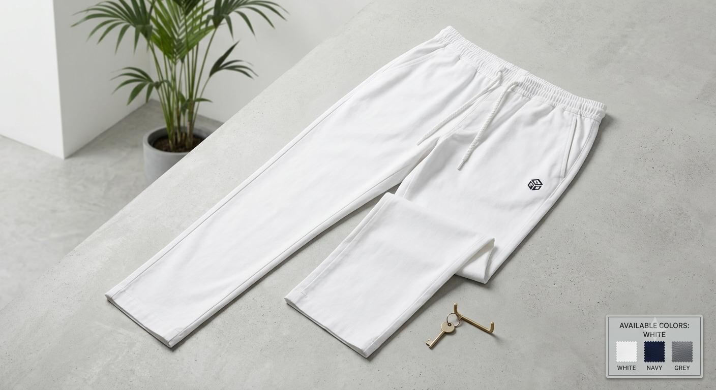 Men's Loose Fit Baggy Pajama - White (Available in 4 Colors)